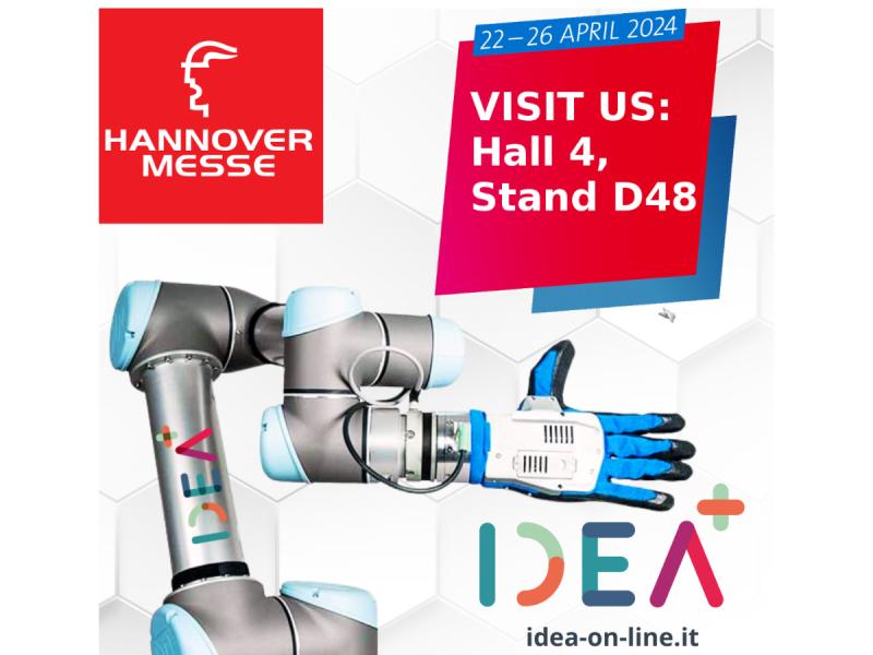 Cobot with bionic hand - Hannover Fair April 2024