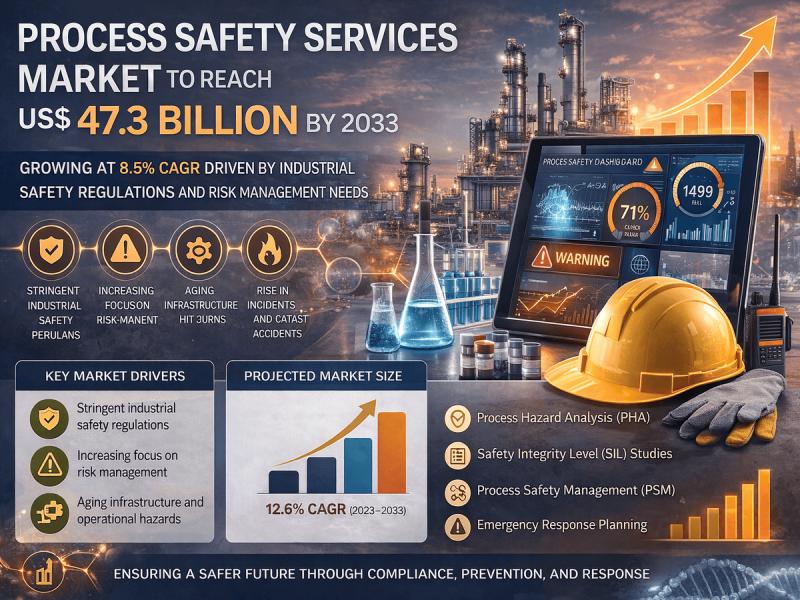 Process Safety Services Market to Reach US$ 47.3 Billion by 2033 | Growing at 8.5% CAGR Driven by Industrial S