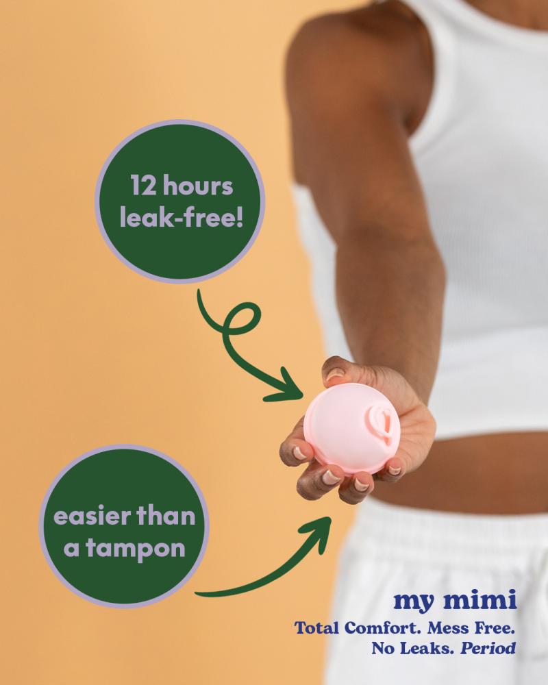 Sustainable, comfy, and empowering - my mimi's menstrual disc is changing the way you do period care.