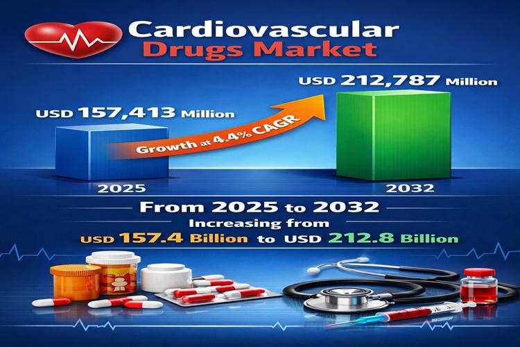 Cardiovascular Drugs Market to Reach USD 212,787 Million by 2032