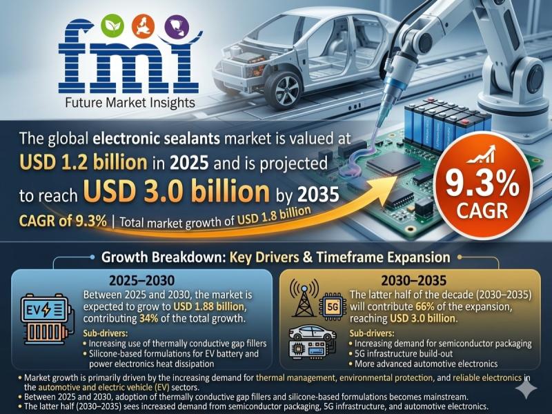 Global Electronic Sealants Market to 2035, Led by China & India,