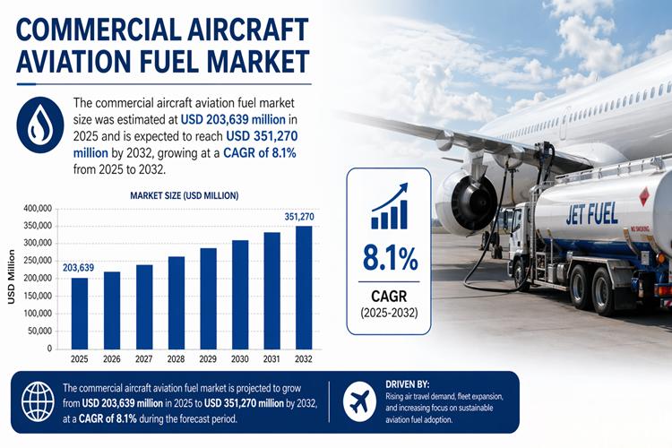 Commercial Aircraft Aviation Fuel Market Size to Reach USD