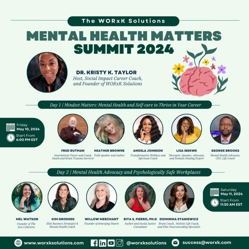 WORxK Solutions Mental Health Matters Summit in Washington DC