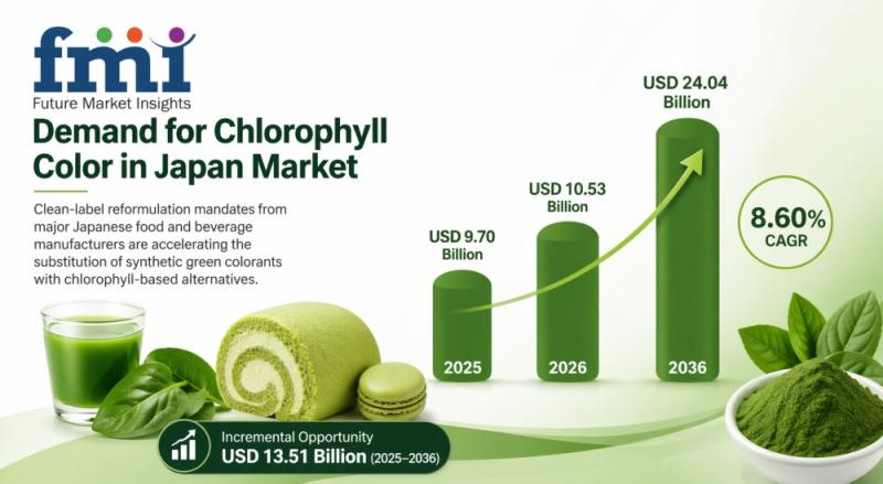 Chlorophyll Color Market in Japan to Reach USD 24.04 Billion