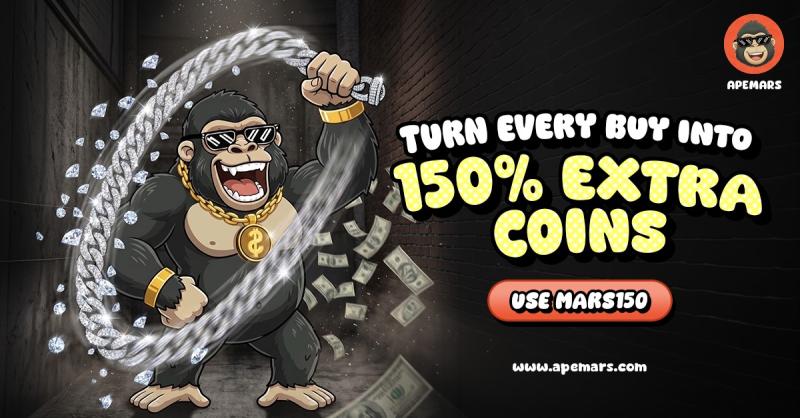 APEMARS Stage 18 Surges With $435K Raised, Fueling the Next Crypto to Explode Narrative as ApeCoin and Official Trump Rally