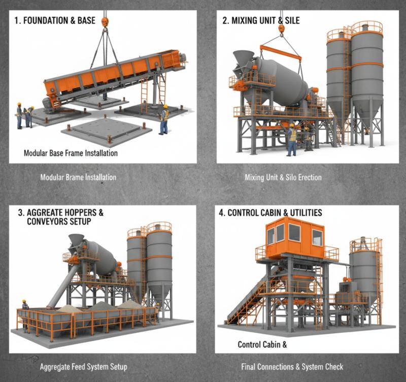 Professional Fast-Assemble Concrete Plant Manufacturer