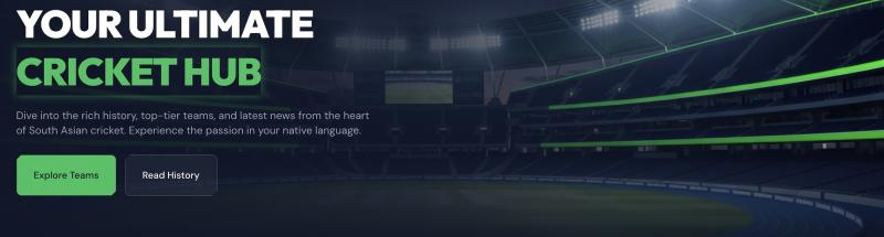 South Asia Cricket Hub Launches as a Five‐Language Platform Dedicated to Cricket Coverage in India, Sri Lanka, and Bangladesh