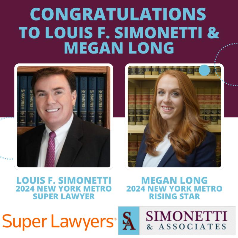 Super Lawyers has honored two Simonetti & Associates attorneys