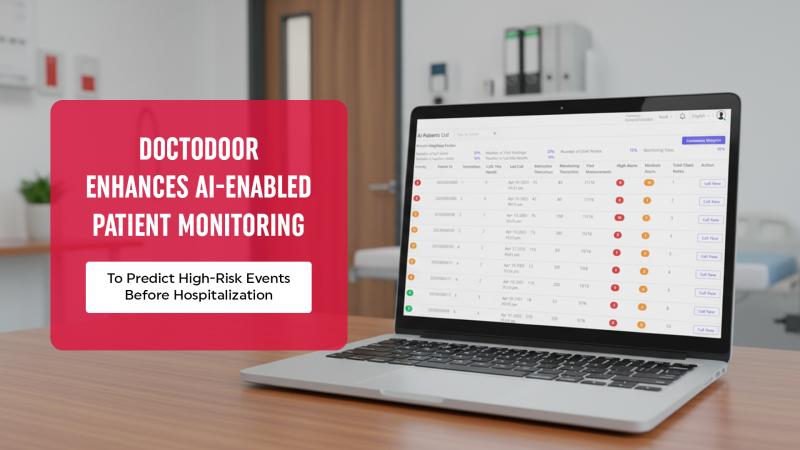 DocToDoor Enhances AI-Enabled Patient Monitoring to Predict