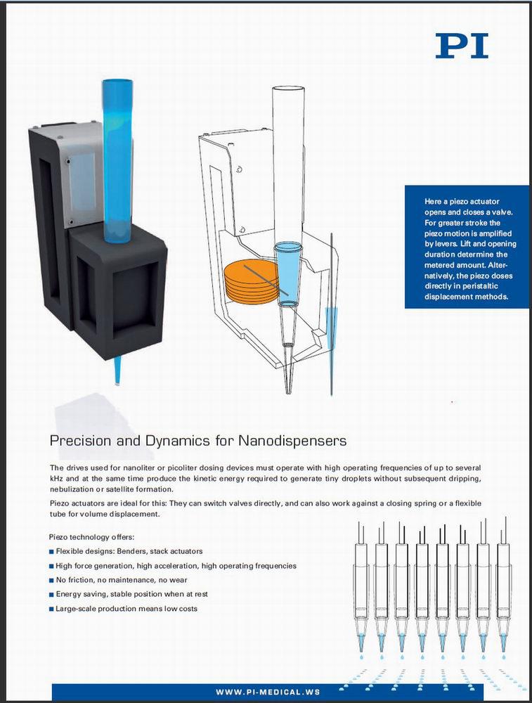 Piezo Transducers for Medical Engineering & Life Sciences: New Brochure Available from PI