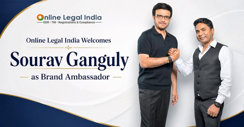 Sourav Ganguly Joins as Brand Ambassador of Online Legal India