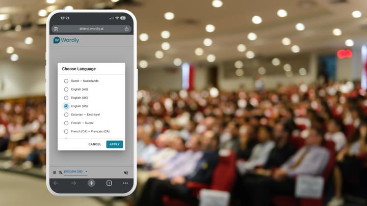 City Council meetings using Wordly AI translation to provide live multilingual access residents