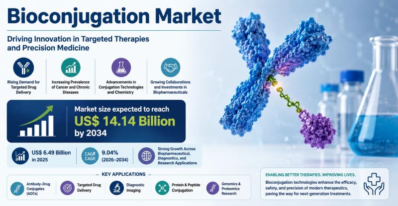 The Bioconjugation Market Size is Expected to Expand to US$ 14.14