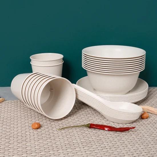 Rice Husk Based Biodegradable Disposable Cups and Plates