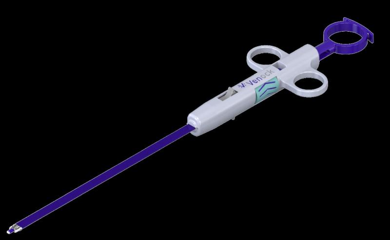 Venock closure device specially designed for rapid large bore venous closure