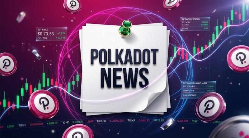 Polkadot works on JAM and 2.0, while AlphaPepe shows product proof before its chart opens.