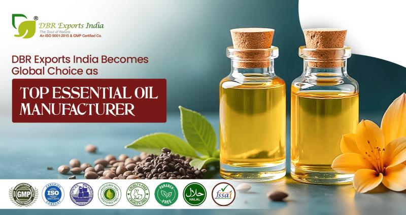 DBR Exports India Becomes Global Choice as Top Essential Oil Manufacturer in India