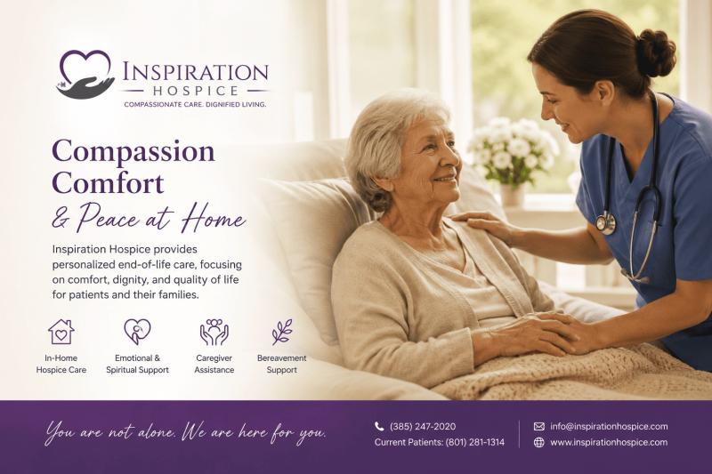 Compassionate in-home hospice care bringing comfort, dignity, and peace to families across Clearfield and Murray, Utah.