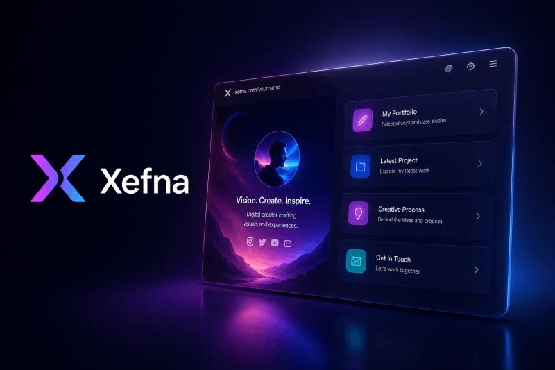 Xefna - AI-powered micro-site engine that generates unique pages for creators algorithmically