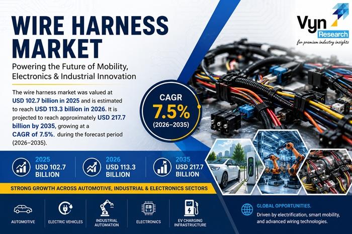 Wire Harness Industry to Expand at 7.5% CAGR Through 2035 Amid