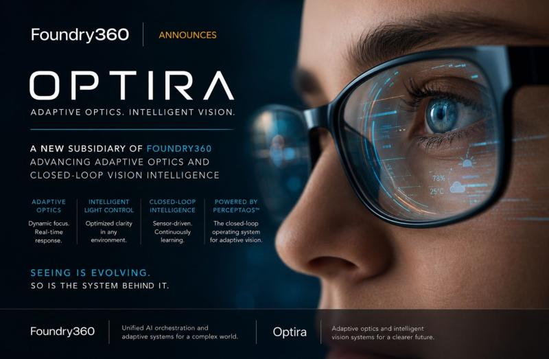 Foundry360 Announces Optira: A New Subsidiary Advancing Adaptive Optics and Closed-Loop Vision Intelligence
