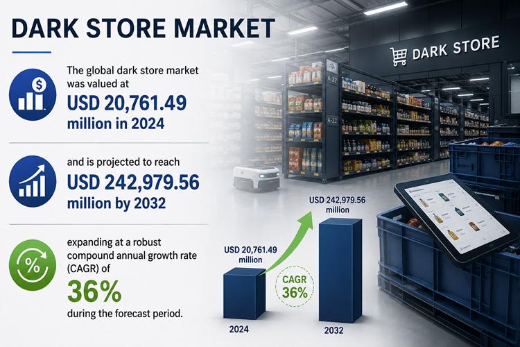Dark Store Market Size to Reach USD 242,979.56 million by 2032 |