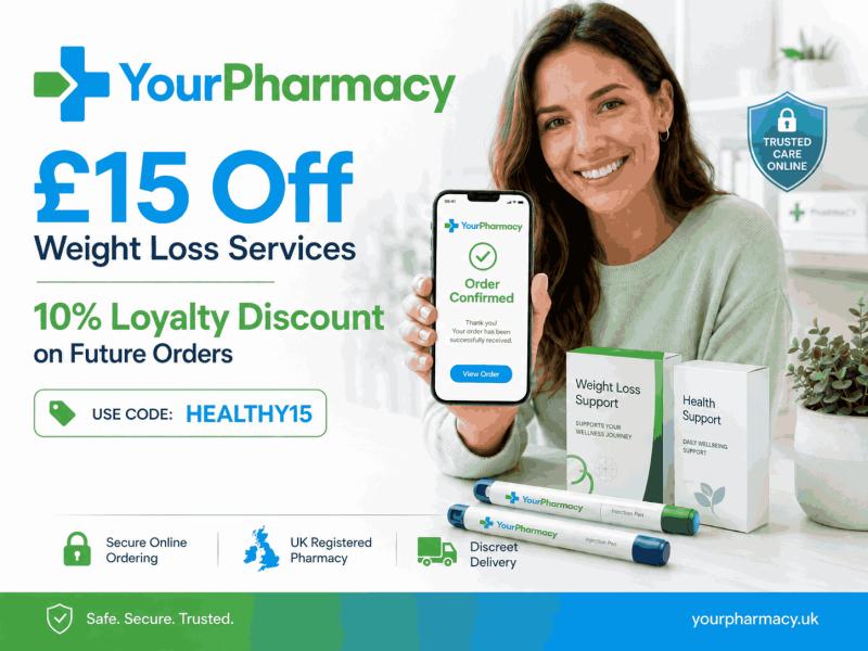 YourPharmacy Announces £15 Off Weight Loss Services
