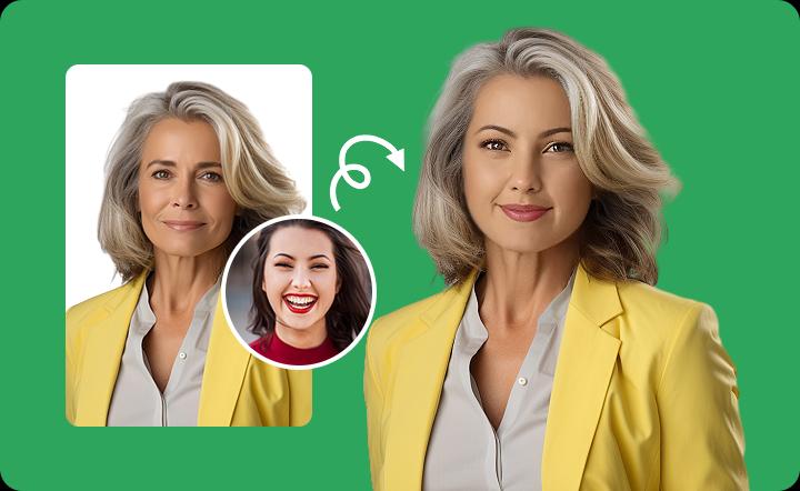 Mango AI's AI face swap video helps users replace faces in videos.