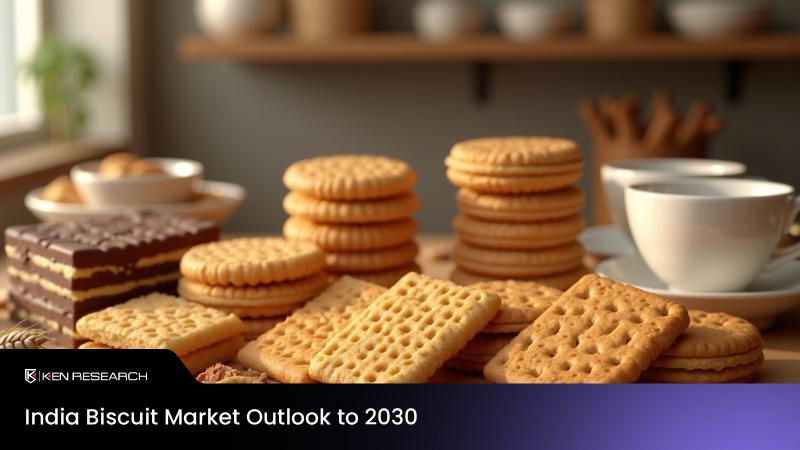 India Biscuit Market report by Ken Research highlights growth, trends, brands, and opportunities in packaged snack trends to 2030
