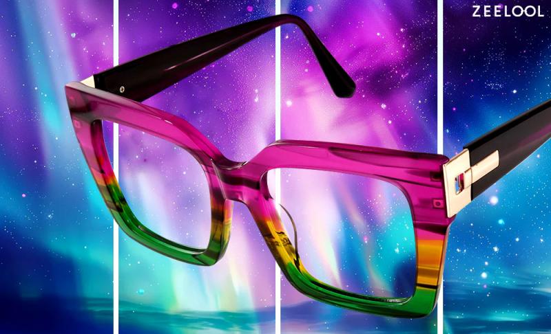 ZEELOOL AURORA Glasses seems to be a miniature version of Icelandic aurora, cleverly integrating the colors and light effects of t