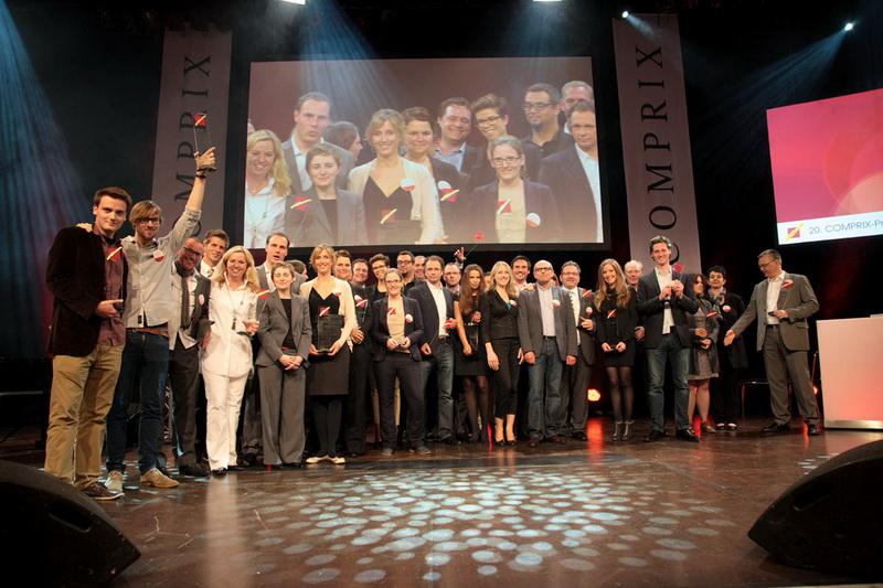 Presentation of the Comprix Gold Awards 2012 at the Tanzbrunnen in Cologne.
