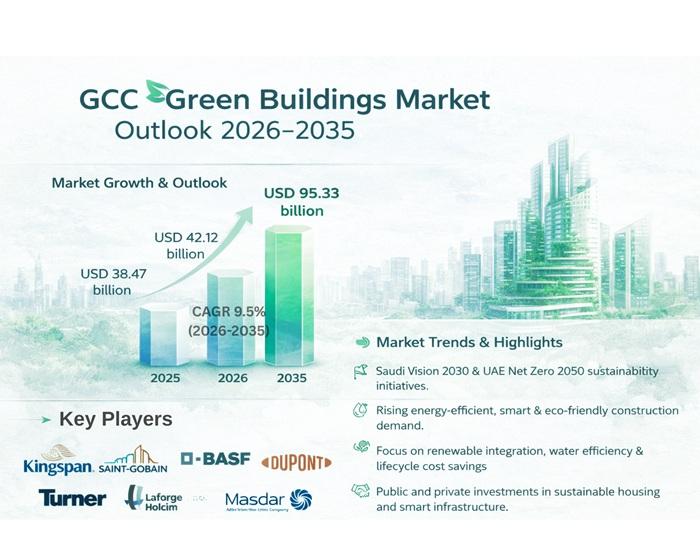 GCC Green Buildings Market Forecast to Reach USD 95.33 Billion