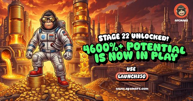 Best 100x Coin Before Launch? APEMARS LAUNCH350 Bonus Sends Top