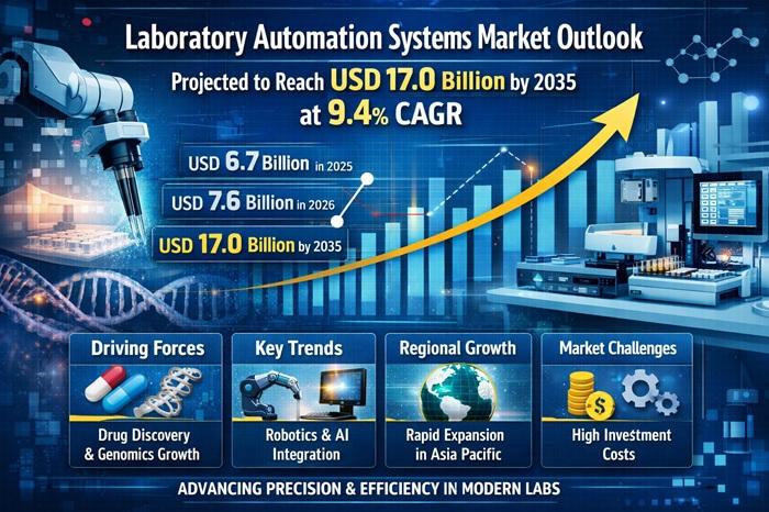 Laboratory Automation Systems Market Forecast to Reach USD 17.0