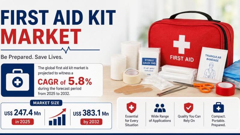 First Aid Kit Market to Reach US$ 383.1 Mn by 2032 at 5.8% CAGR |