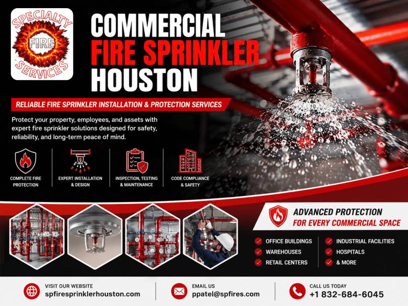 Commercial Fire Sprinkler Houston - Reliable Fire Sprinkler Installation & Protection Services