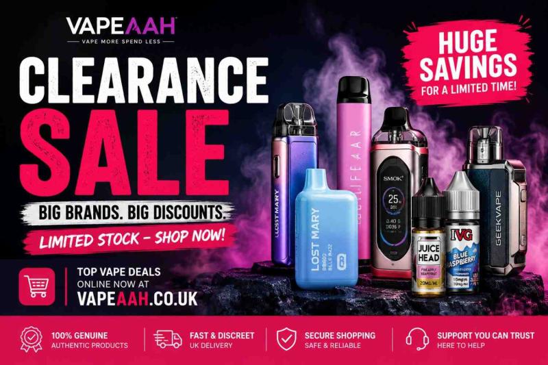 Vapeaah Launches Major Clearance Sale with Huge Savings