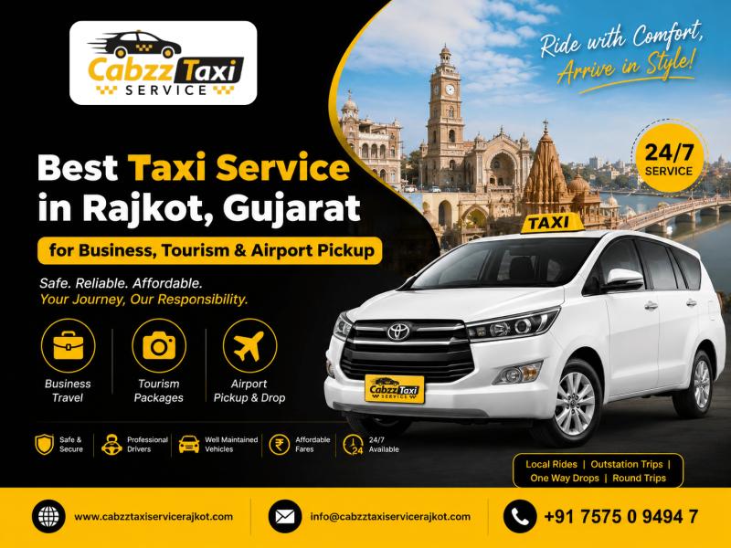 Best Taxi Service in Rajkot Gujarat for Business, Tourism & Airport Pickup with Timely Pickup Services