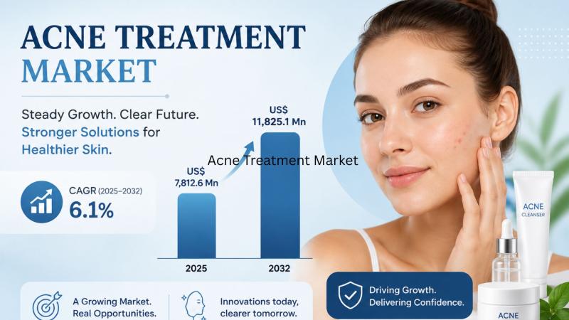 Acne Treatment Market to Reach US$ 11,825.1 Mn by 2032 at 6.1% CAGR