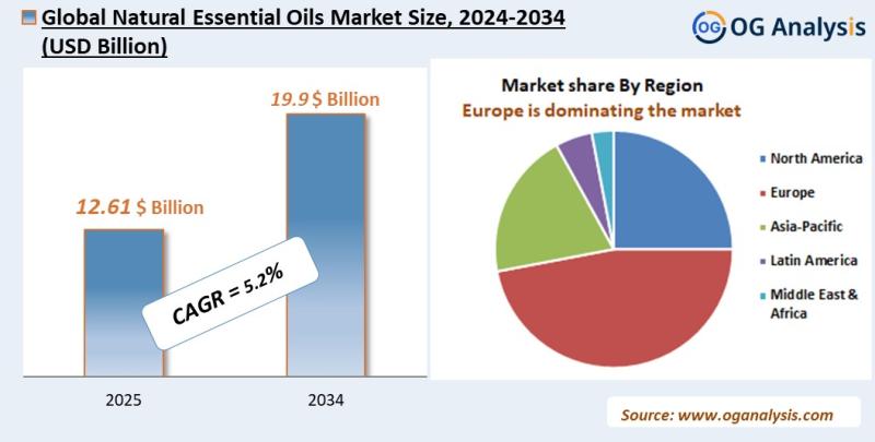 Natural essential oils market Analysis 2025-2034: Industry Size, Share, Growth Trends, Competition and Forecast Report