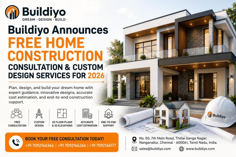 Build Your Dream Home in 2026 with Buildiyo - Free Consultation, Custom Designs & Complete Construction Support.