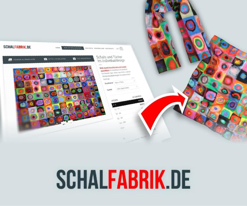Art as a scarf or shawl? Schalfabrik.de prints paintings, graphics, and photos on textiles