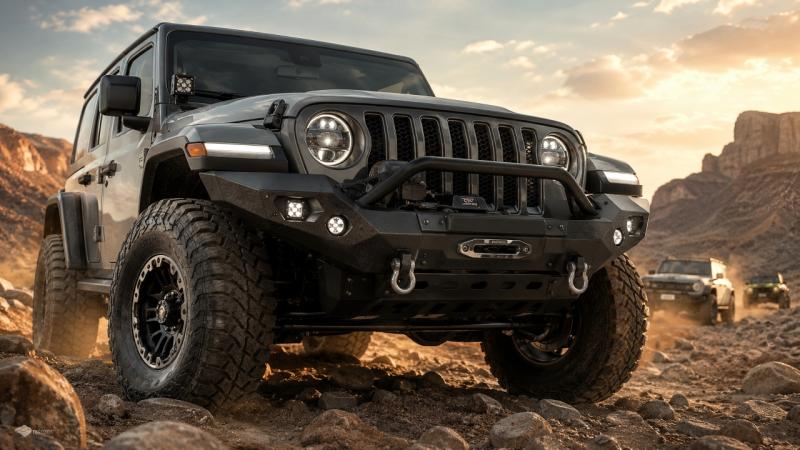 Make auto 10th Anniversary Front Bumper for Jeep Wrangler JK Owners