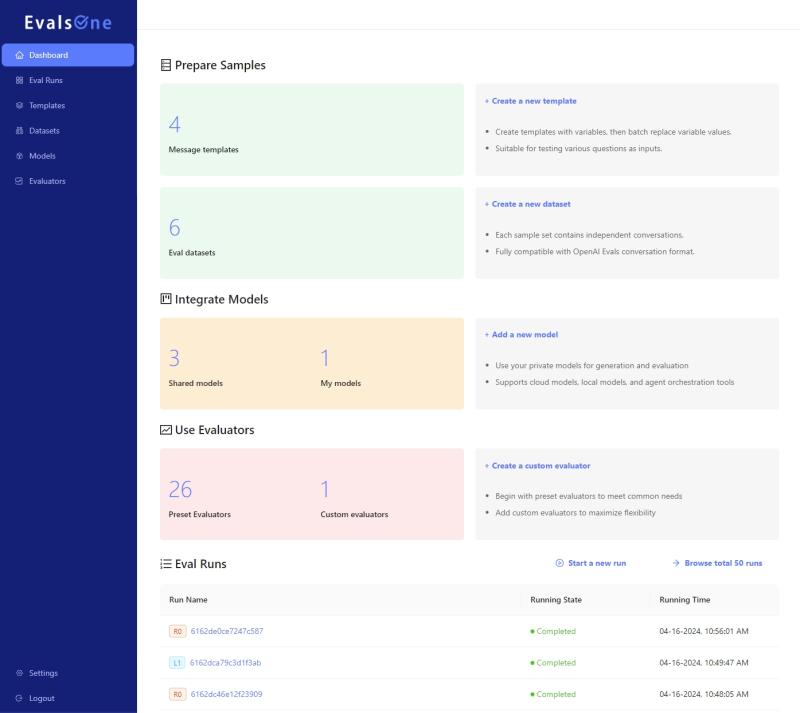 Optimize your GenAI apps effortlessly with EvalsOne. Streamline workflows, enhance performance, and boost confidence.