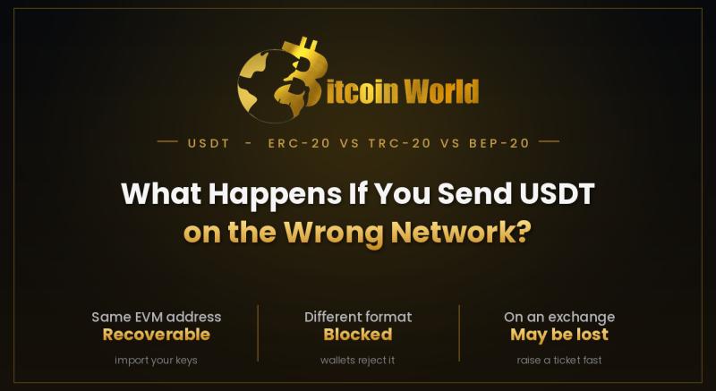 What Happens If You Send USDT on the Wrong Network (ERC-20 vs