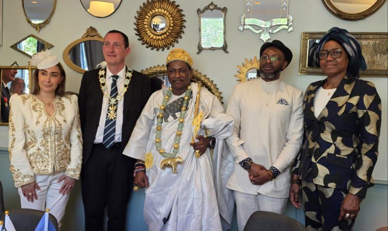 His Majesty Dada Agonlinhossou Yeto Kandji, King of Agonlin and Prince Antoine V of Araucania in Paris, 7th June 2026