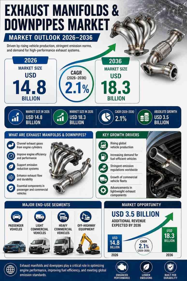 Exhaust Manifolds and Downpipes Market