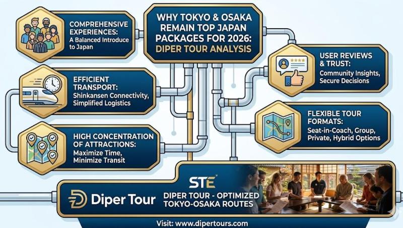 Diper Tour Analysis: Why Tokyo & Osaka Remain Top Japan Package