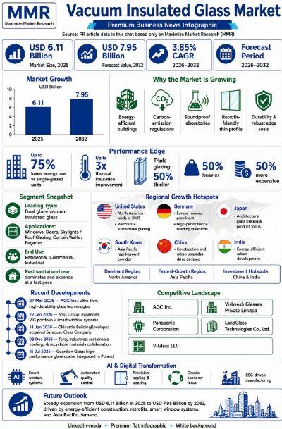 Vacuum Insulated Glass Market Hits USD 6.11 Billion, to Reach USD