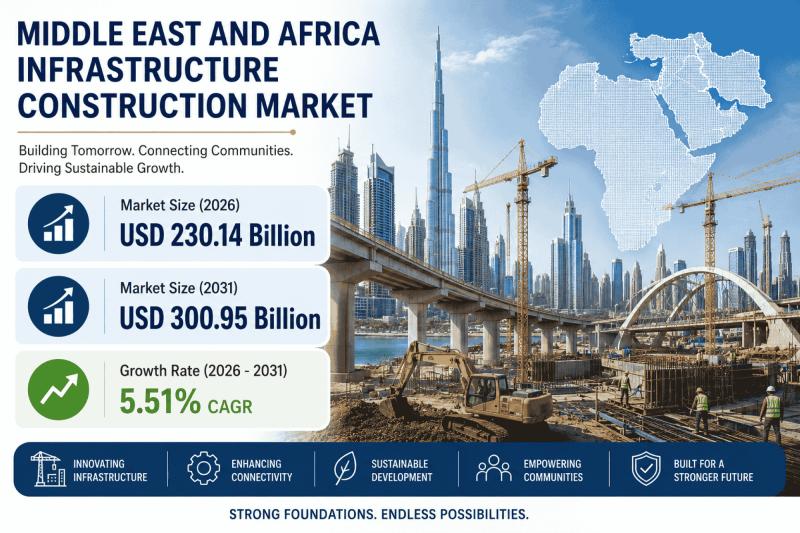 Middle East and Africa Infrastructure Construction Market Size & Share 2031